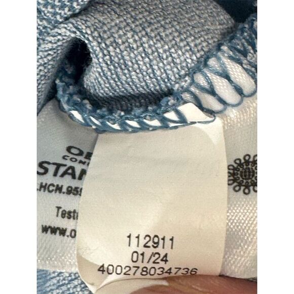 FLX Blue Polo Shirt XXL Urban Commuter Piped Collar Golf Core Dad Preppy Career - Picture 8 of 8